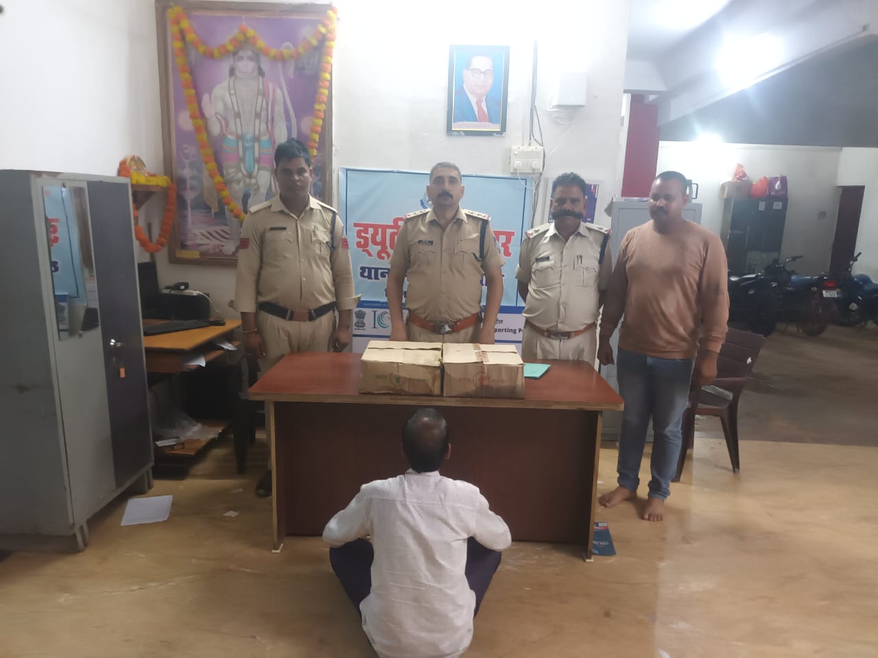 स्लीमनाबाद पुलिस द्वारा अवैध शराब पर की गई कार्यवाही
