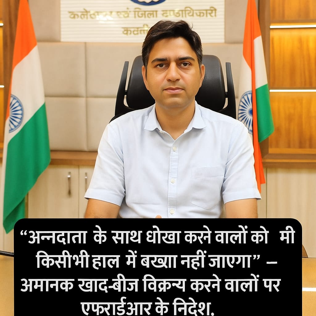 “अन्नदाता के साथ धोखा करने वालों को किसी भी हाल में बख्शा नहीं जाएगा” – अमानक खाद-बीज विक्रय करने वालों पर एफआईआर के निर्देश,