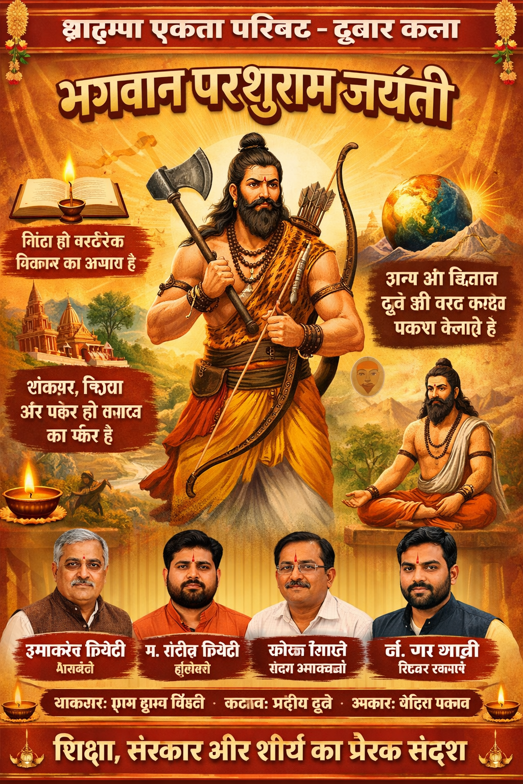 दुबार कला में परशुराम जयंती: शिक्षा और संस्कार पर जोर