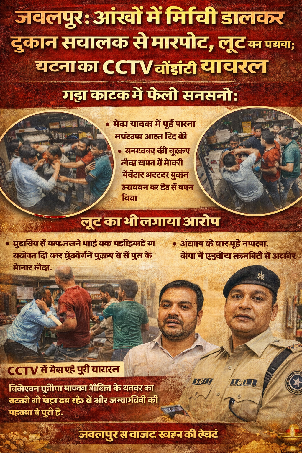 जबलपुर में दुकान संचालक पर हमला, मिर्ची डालकर लूट की कोशिश; CCTV वायरल