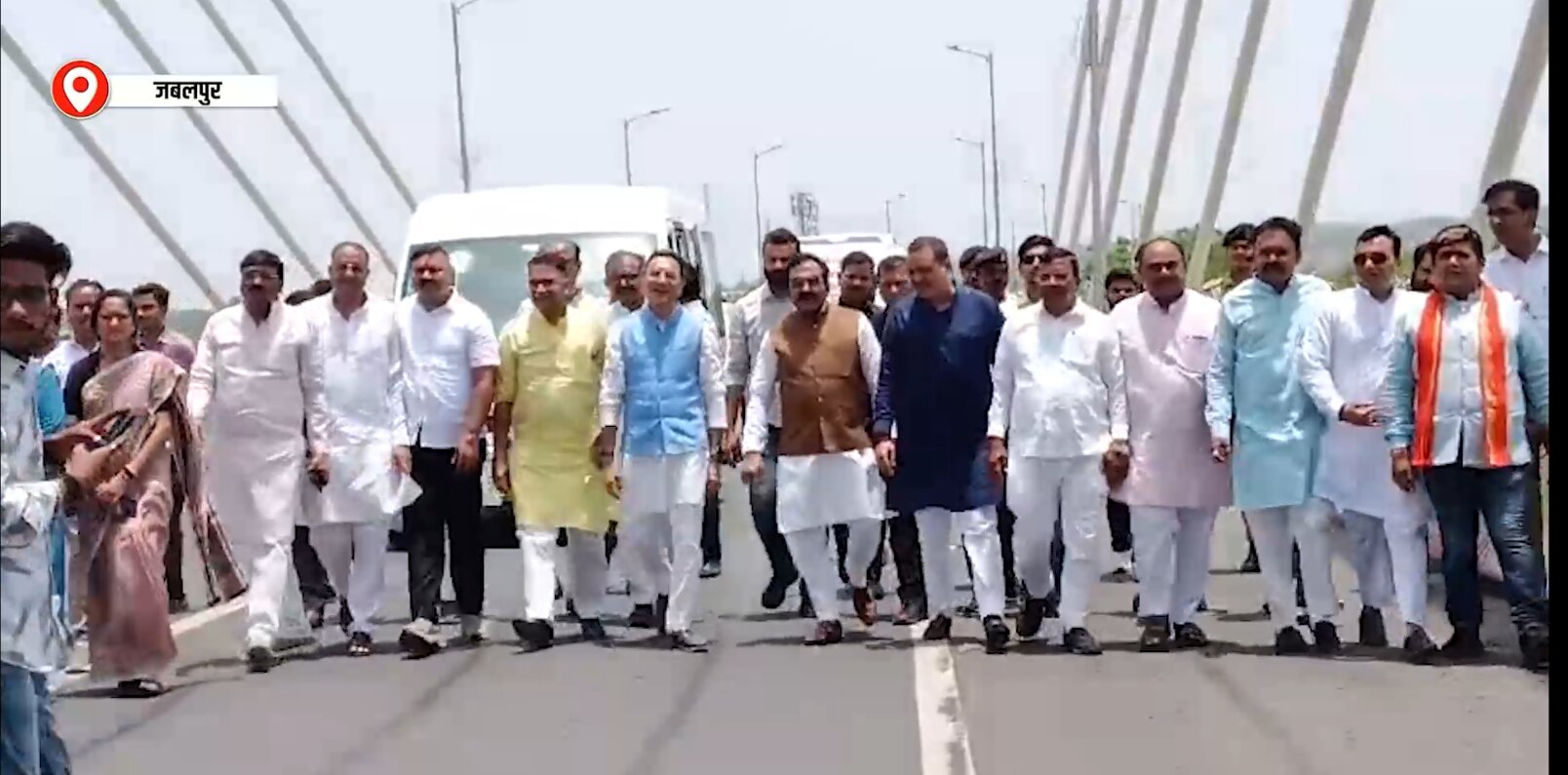 जबलपुर पहुंचे केंद्रीय मंत्री जतिन प्रसाद, देश के सबसे लंबे फ्लाईओवर का किया निरीक्षण