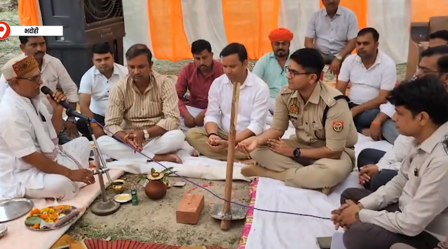 भदोही में डायट सेंटर ऑफ एक्सीलेंस निर्माण का भूमि पूजन