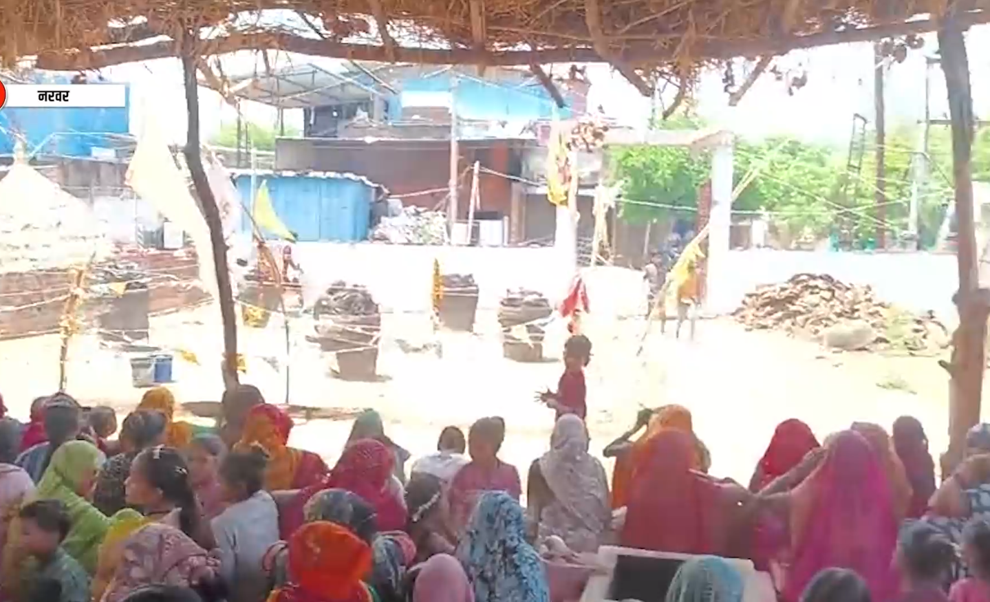 नरवर में पहली बार पंच धुनी अग्नि तपस्या, 3 जून को पूर्णाहुति