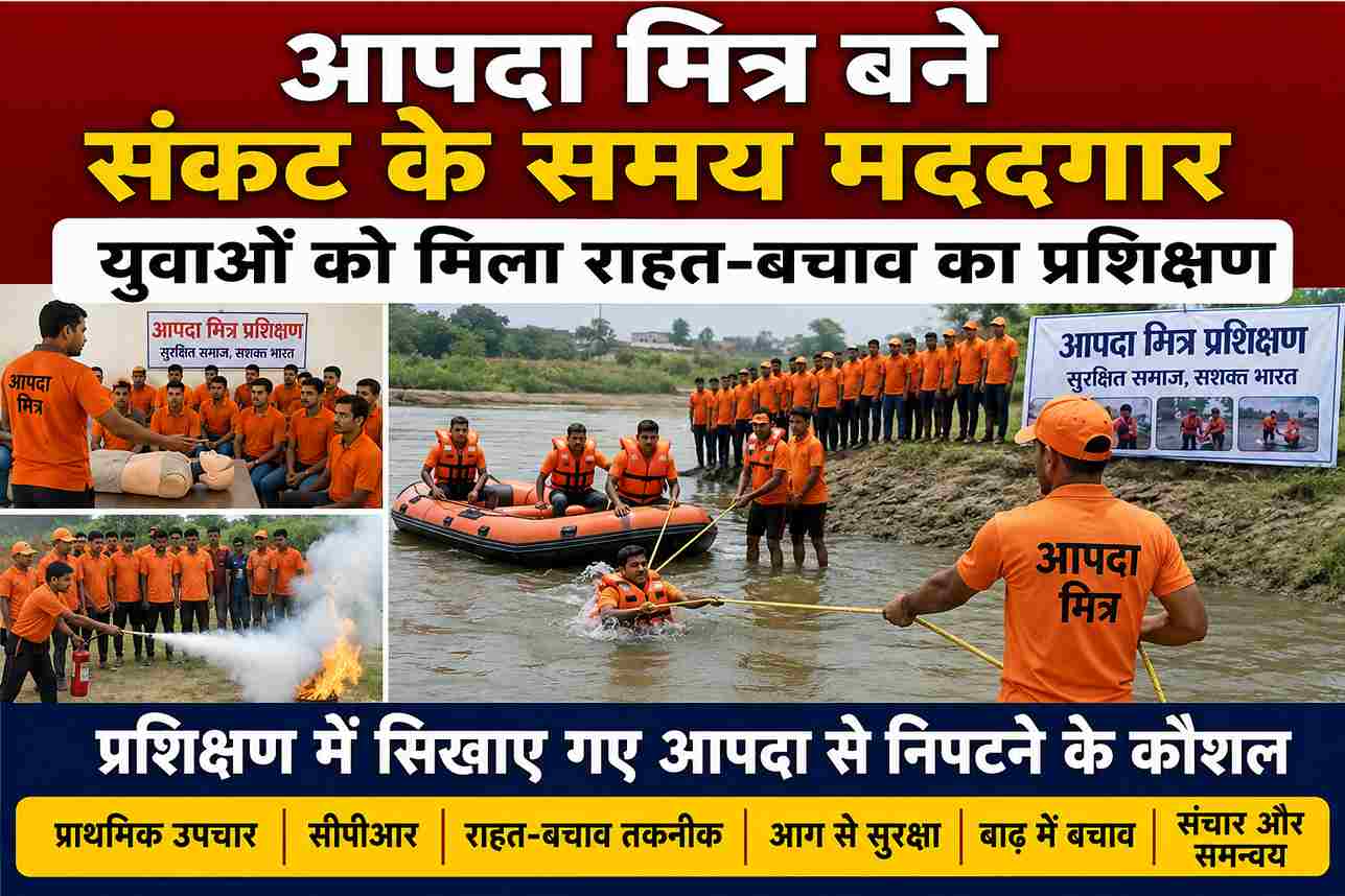 आपदा मित्र बने संकट में मददगार, युवाओं को मिला राहत-बचाव प्रशिक्षण