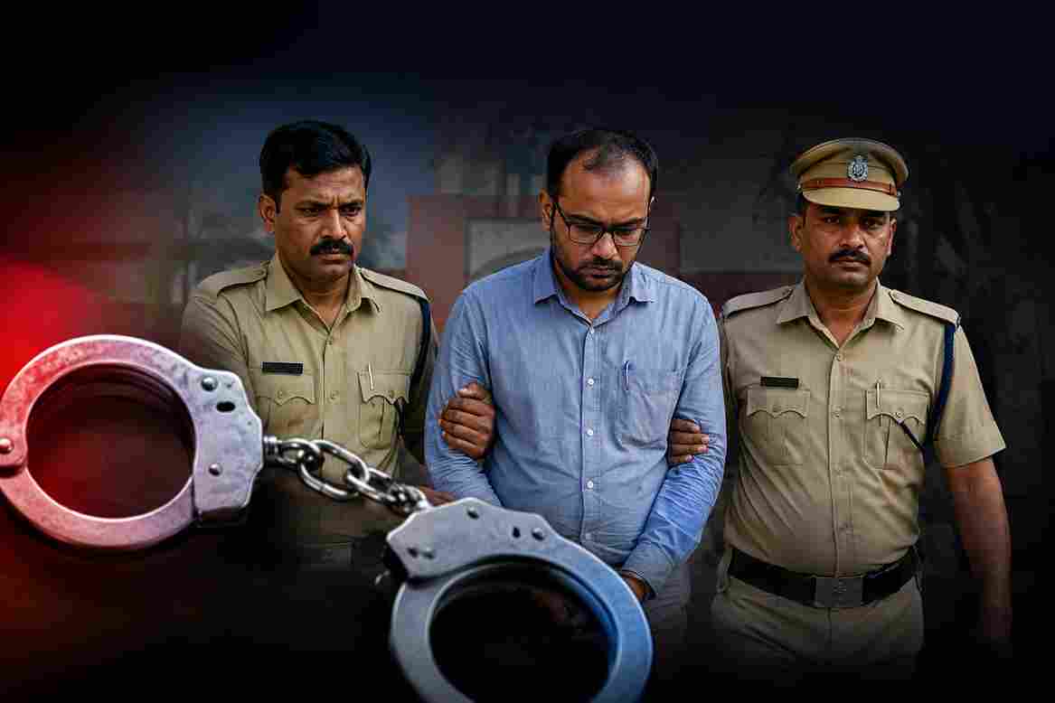 फेल करने की धमकी, आरोपी शिक्षक गिरफ्तार