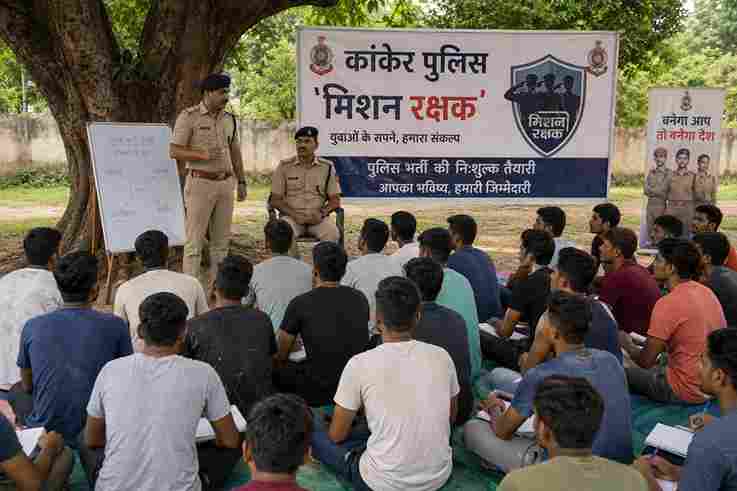 कांकेर पुलिस का ‘मिशन रक्षक’, युवाओं को मिलेगी निःशुल्क भर्ती तैयारी