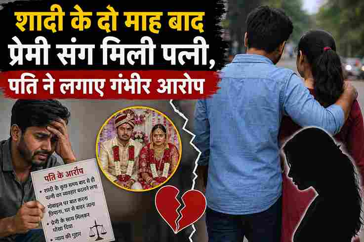 शादी के दो माह बाद प्रेमी संग मिली पत्नी, पति ने लगाए गंभीर आरोप
