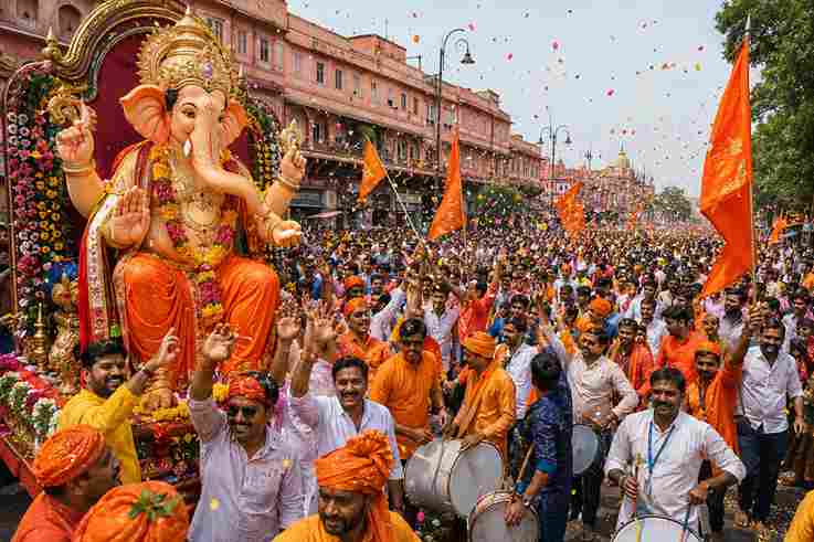 गणेश चतुर्थी पर जयपुर में भव्य शोभायात्रा, 15 सितंबर को मोती डूंगरी से होगी रवाना