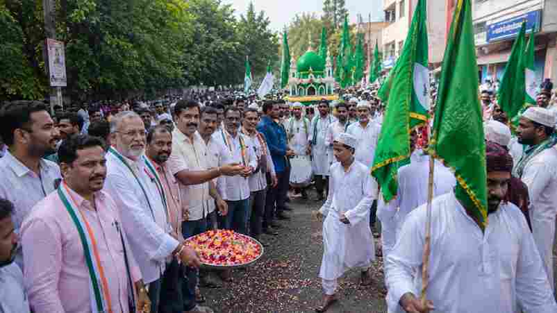 जगदलपुर में ईद मिलादुन्नबी जुलूस का कांग्रेस ने किया स्वागत