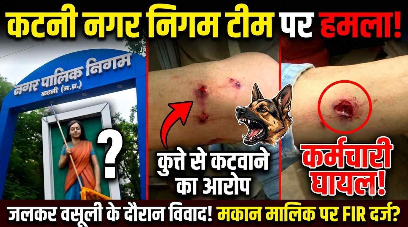 जलकर वसूली करने पहुंची नगर निगम टीम पर हमला, कर्मचारी को कुत्ते से कटवाया