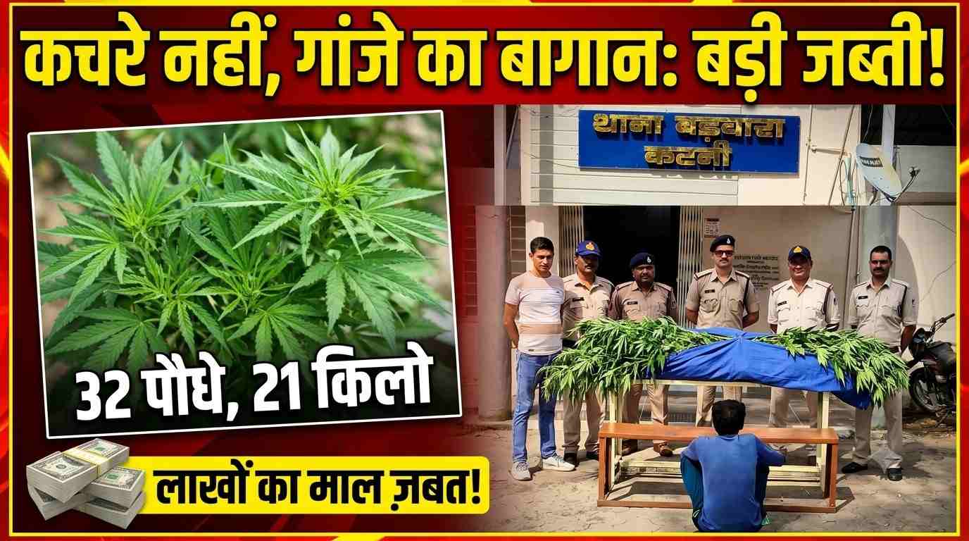 घर के पीछे बाड़ी में उगा रखा था गांजा, पुलिस ने दबोचा आरोपी