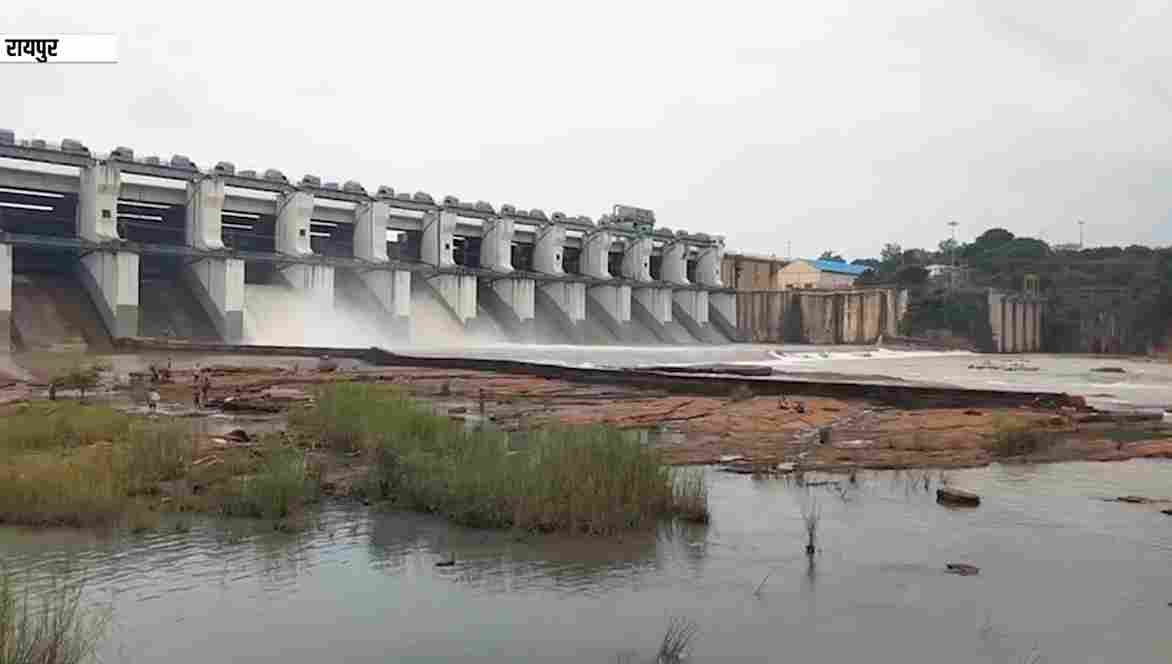 धमतरी में नदियां उफान पर, गंगरेल के 3 गेट खुले