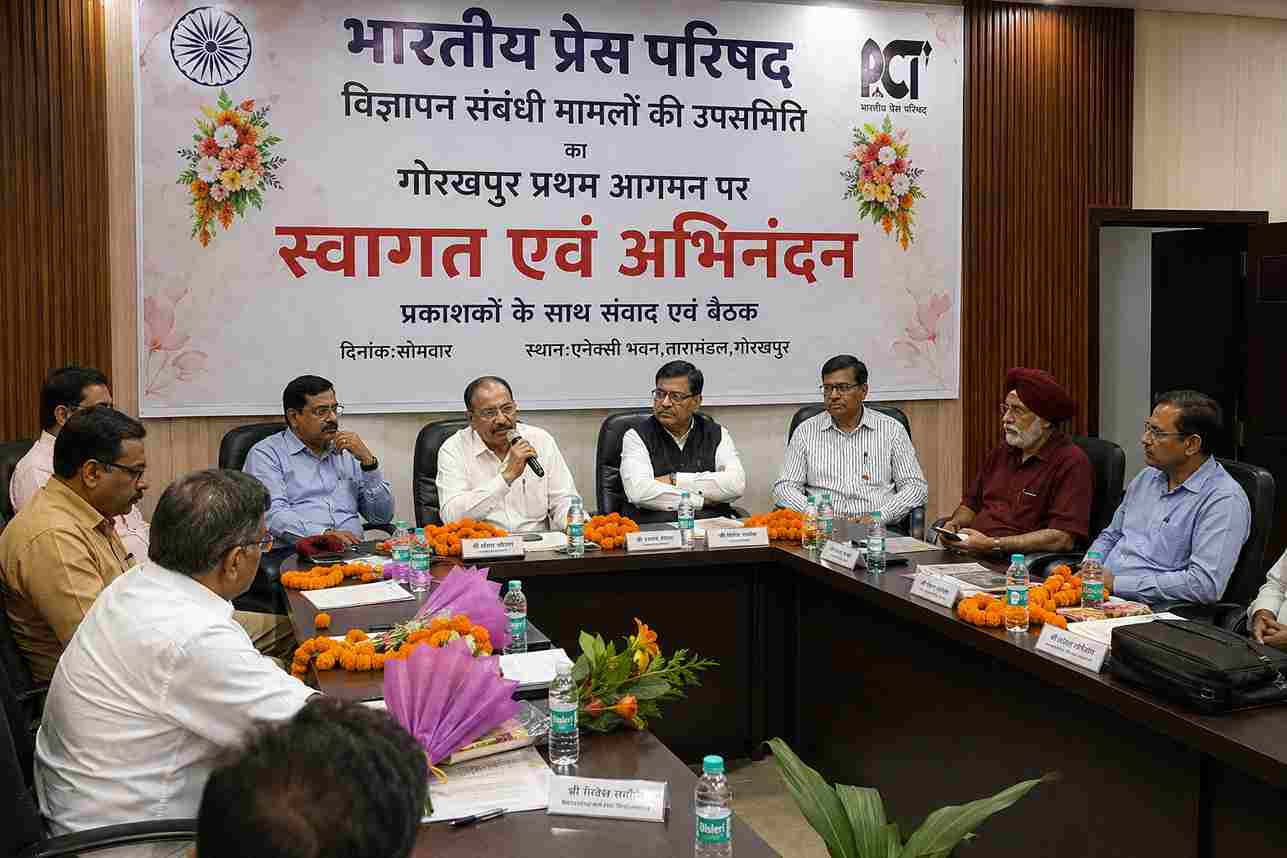 गोरखपुर में प्रेस परिषद की विज्ञापन उपसमिति का स्वागत