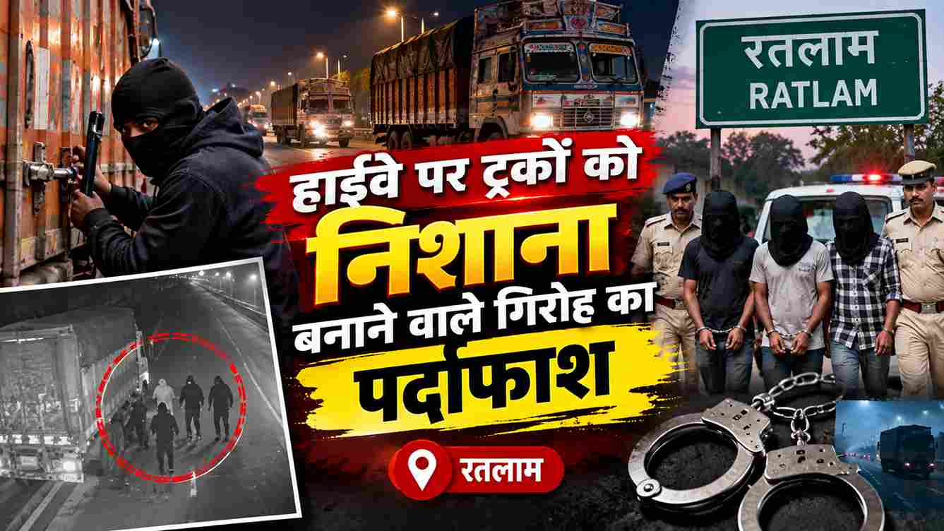 महू-नीमच हाईवे पर चोरी करने वाला गिरोह बेनकाब, 4 आरोपी गिरफ्तार