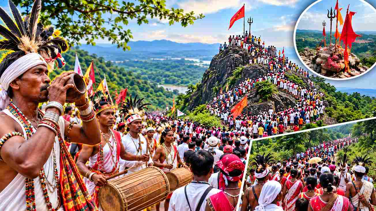गुडुंम पहाड़ में उमड़ा आस्था का सैलाब