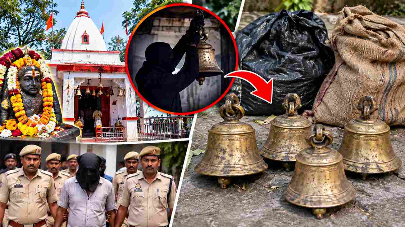 जखई बाबा मंदिर के चोरी हुए चारों घंटे बरामद