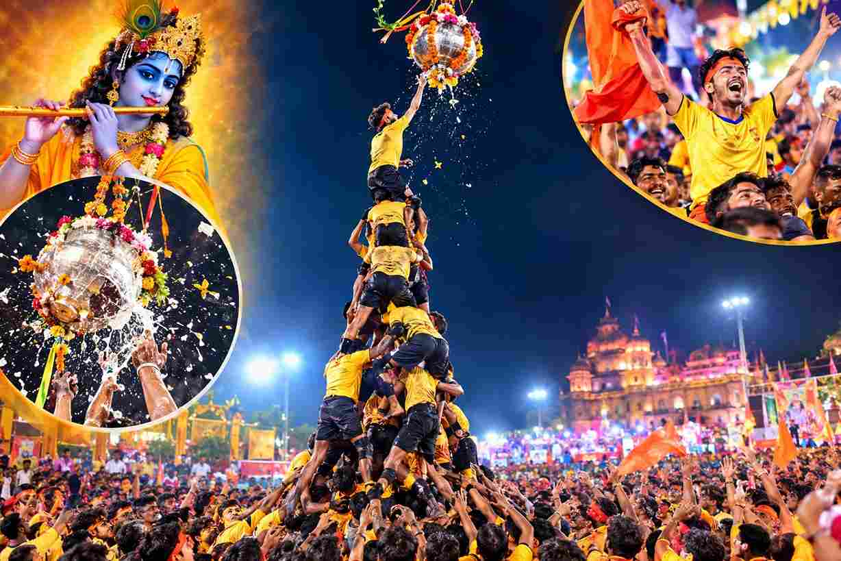 जबलपुर में मांझी व्यायाम शाला ने फोड़ी 40 फीट ऊंची चांदी की मटकी