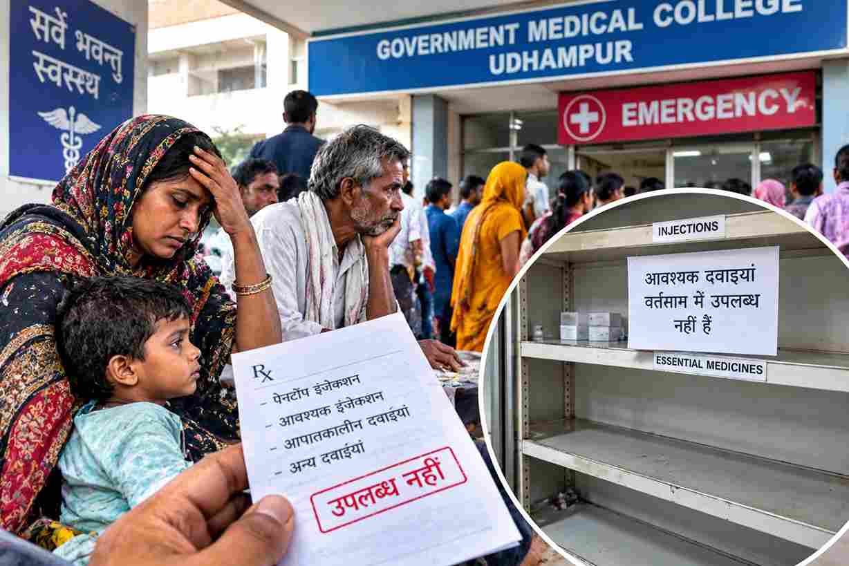 GMC उधमपुर में दवाइयों की कमी, मरीज परेशान